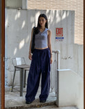 Ethnic Line Two Pintuck Nylon Pants