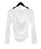 Mats Cowl Neck Bustier Boat Neck Tee