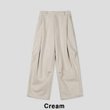 Haro pintuck wide slacks