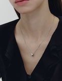 Champagne Full Moon Silver Duo Shine Necklace S