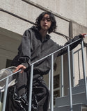 Detro Denim Track Hood Zip-Up
