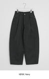 Pocol Pintuck Cotton Wide Balloon Pants