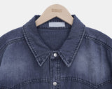 Akim Western Denim Short Sleeve Shirt
