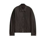 Overfit curved blouson jacket