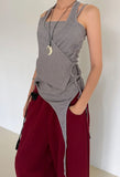 (2-way) WRAP HALTER SLEEVELESS