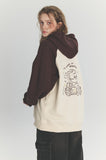 Drive Bunny Raglan Embroidered Hoodie