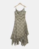 Kyuren Check Sleeveless Long One Piece