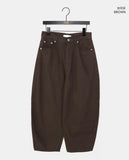 Odi Check Adjust Buckle Brushed Balloon Wide Pants