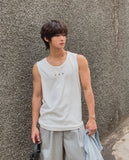 Triple Stud Ribbed Sleeveless Top