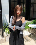 Mullein Flower Lace Ruffle Sleeveless