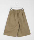 [BAONHAUS] Teokeuni banding pin tuck cotton Bermuda pants