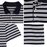Terran Stripe Crop Collar Tee