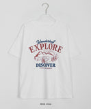 Ilang Lettering Over Short Sleeve Tee