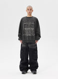 MULTI-LOGO PIGMENT SWEATSHIRT