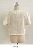 Demin Round Puff Short Sleeve Jacket