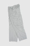 Curve panel cargo cotton wide pants