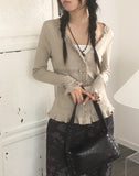 Hoko Lace Ribbed Cardigan