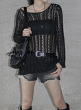 Muir boatneck mesh knit
