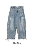 Eldi Fold Damage Denim Pants