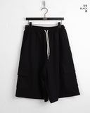 Dinple Oversized Fit Pile Bermuda Cargo Pants