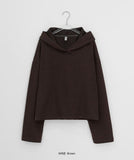 Mikam Ribbed Crop Hoodie