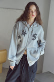 [2-WAY] Dot Star Patch Hood Zip-Up