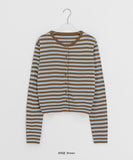Schumank Stripe Round Knit Cardigan