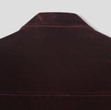Gloss Velvet Quilted Work Jacket