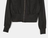 pelo zipper pocket slim cotton zip-up