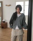 Succo Check Two-Way Cotton Hood Zip Up