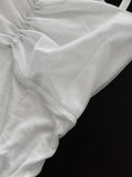 Lay Shirred Mesh Layered Sleeveless