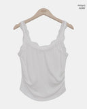 Laykin Shirred Lace Sleeveless