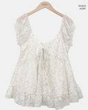 Lanelle Flower Sleeveless Blouse