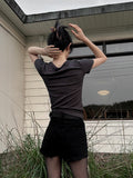 Damage cotton short pt