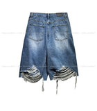 Chif Vintage Damage Bermuda Denim Pants