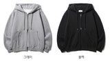 Ready two way brushed hood zip-up