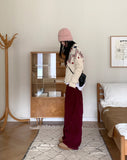 Away Wool Vintage Nordic Jacquard Knit Cardigan