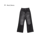 Posin Side Cut Vintage Washing Denim Pants