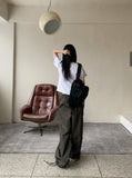 Paon Two-Pocket String Canvas Cotton Backpack