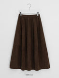 Cutle Corduroy Banding Long Skirt