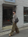 Gane Vintage Washing String Cargo Pants