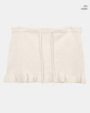Ae Straight Frill Knit Banding Skirt