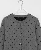 Bending Dot Round Cardigan
