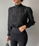 Enzua Lace Tie Blouse