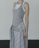 Ar knot check skirt