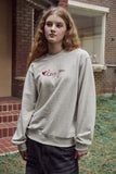 Love You Chain Embroidery Sweatshirt