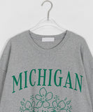 Kerrit Flower Printed Over Short Sleeve Tee