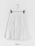 Pendling Pintuck Shirring Banding Midi Skirt
