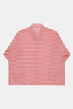 Extremely thin over check shirt