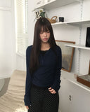 Ribe Burton V-Neck Ribbed Long Sleeve T-Shirt